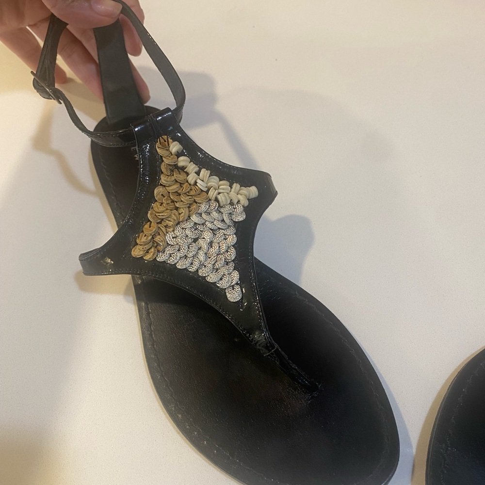 Barney’s New York Beaded Sandals